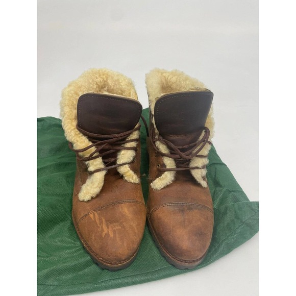 Ralph Lauren Country Sherpa Boot Brown 6 1/2 b Polo Ralph Lauren Polo Country Ranger Boots Suede Faux  main image 2